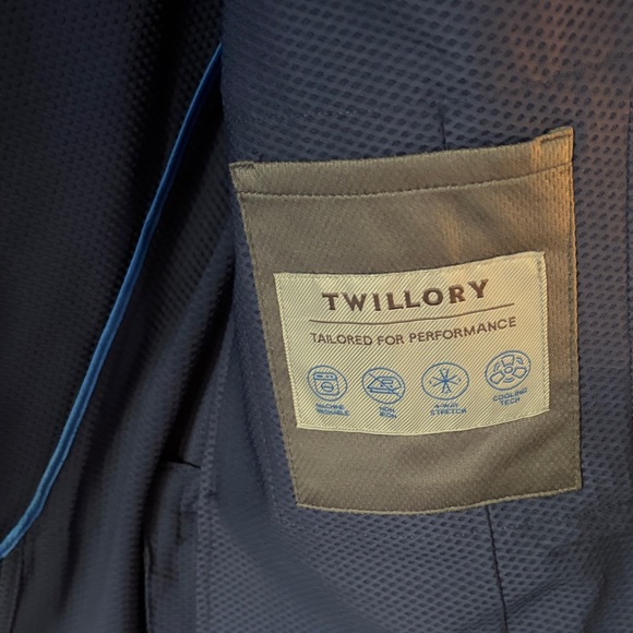 Twillory AIR Blue Suit 44R jacket & 36/30 pants - Like New! - Picture 3 of 5